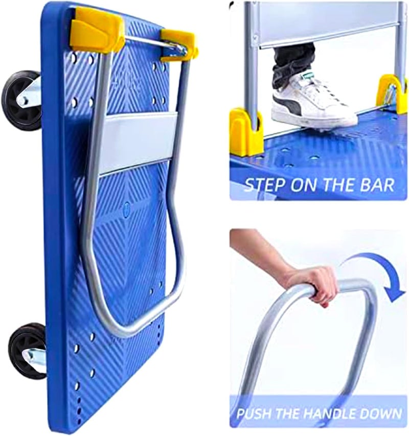 Duravel Heavy Duty Platform Trolley with 360 Degree Swivel Wheels - 300 KG Capacity - Image 5